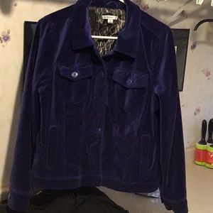 Isaac Mizrahi Live! Plush velour jacket